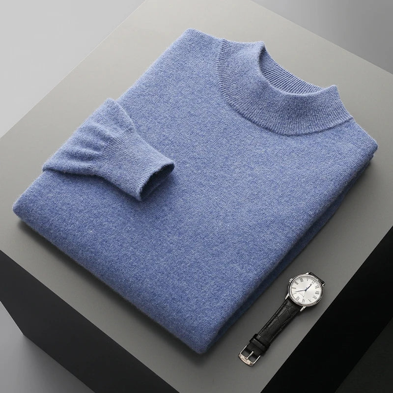 Jersey de cachemira con cuello alto