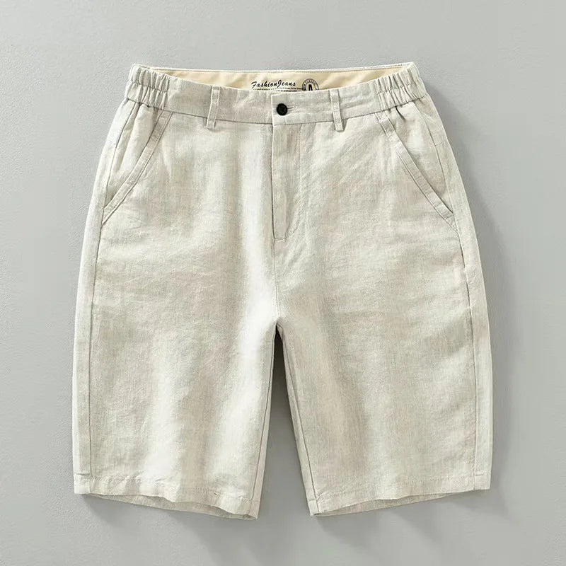 Pantalones cortos de verano de lino elegantes