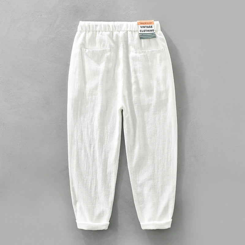 Pantalones casuales de lino