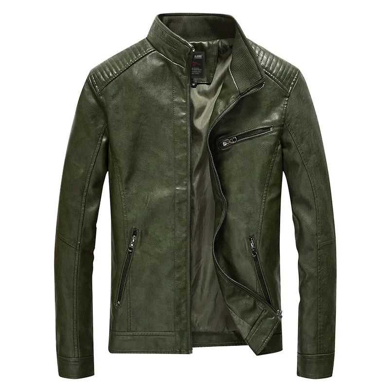 Chaqueta de cuero informal