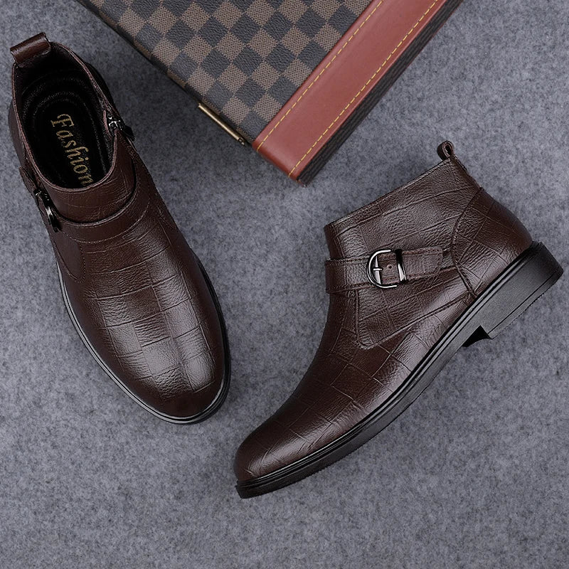 Botas de cuero genuino