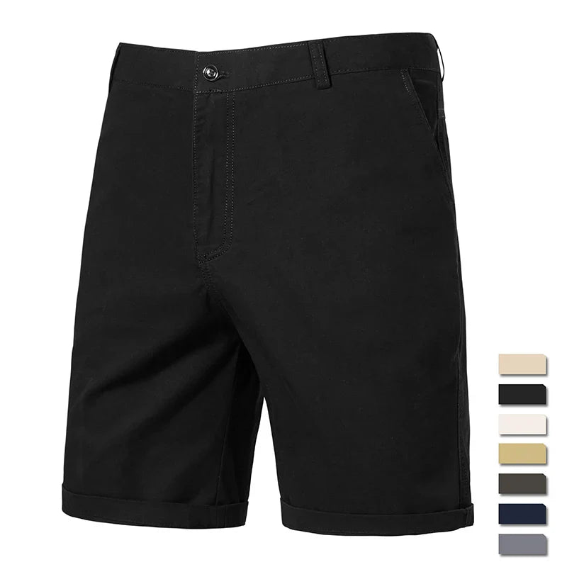 Elegantes pantalones cortos de algodón