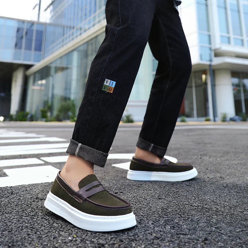 Zapatos sin cordones de ante