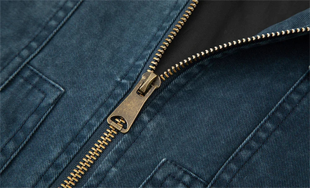 Elegante chaqueta vaquera de algodón