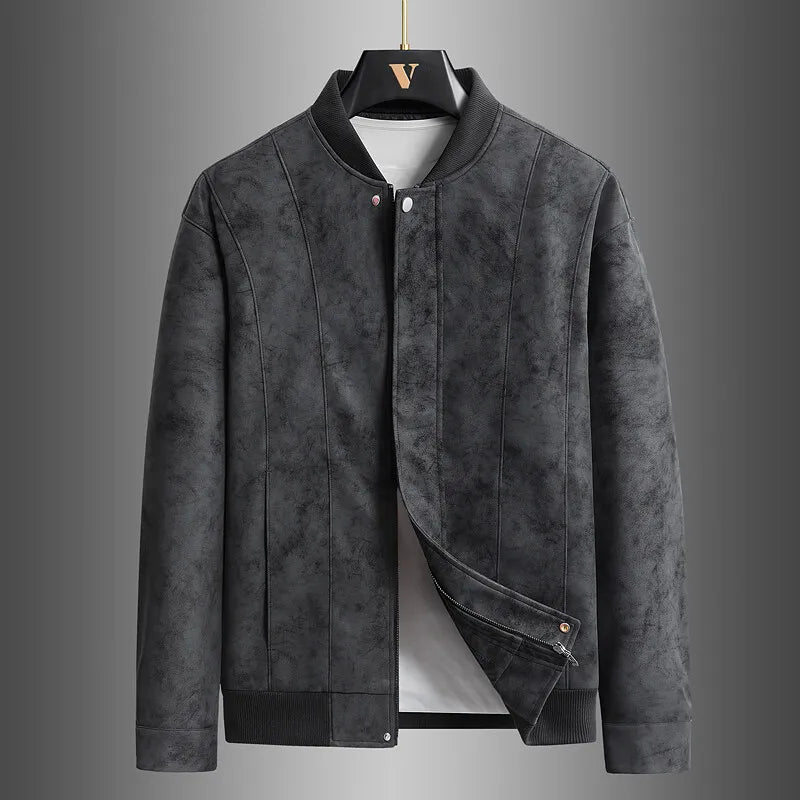 Chaqueta de béisbol de ante