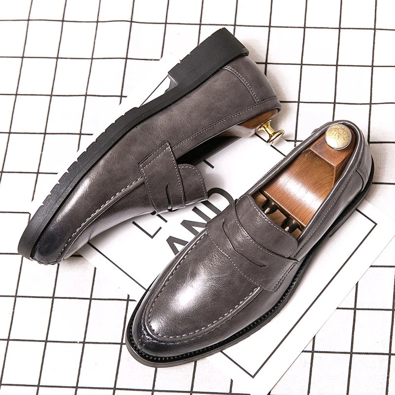 Mocasines informales de cuero
