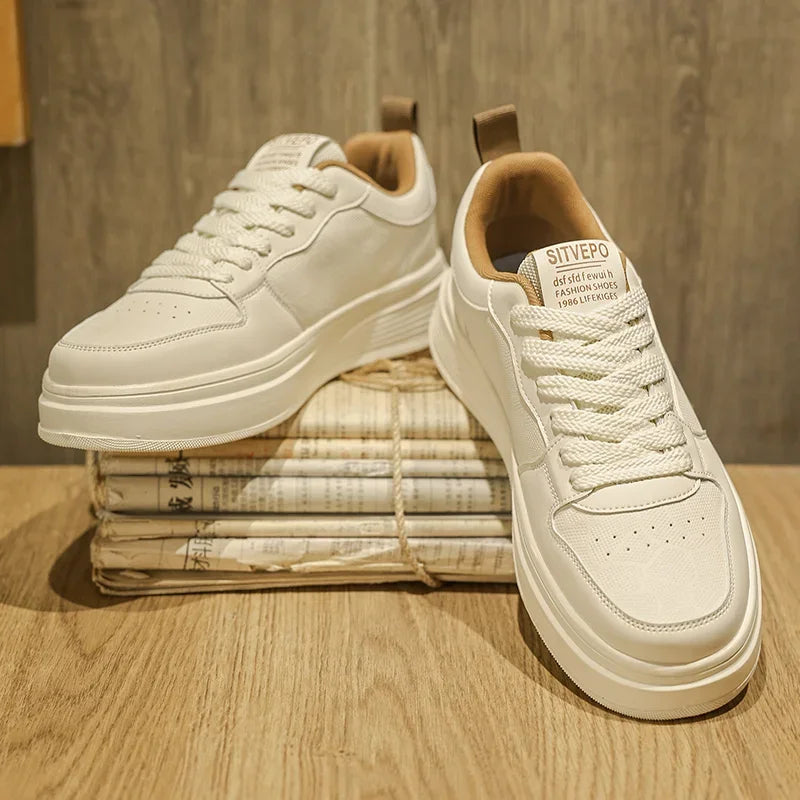 Elegantes zapatillas de piel