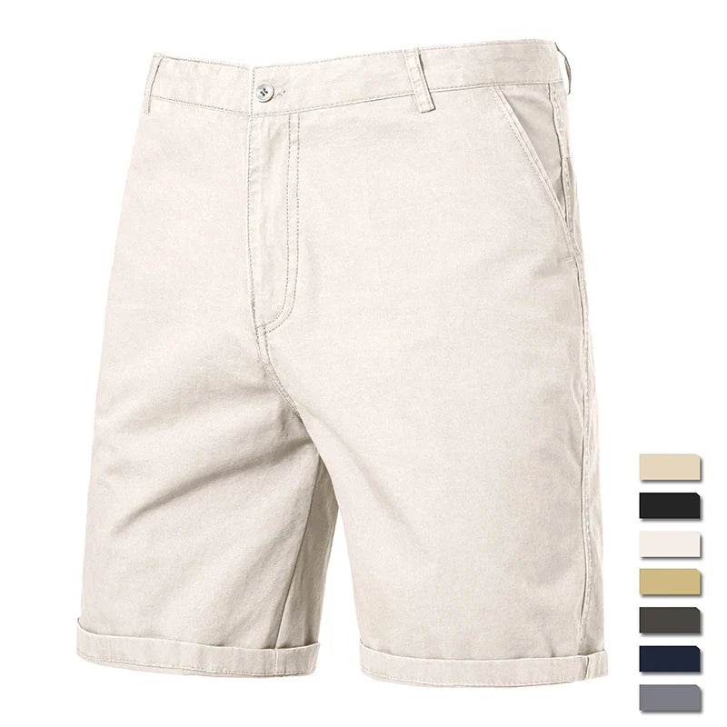 Elegantes pantalones cortos de algodón