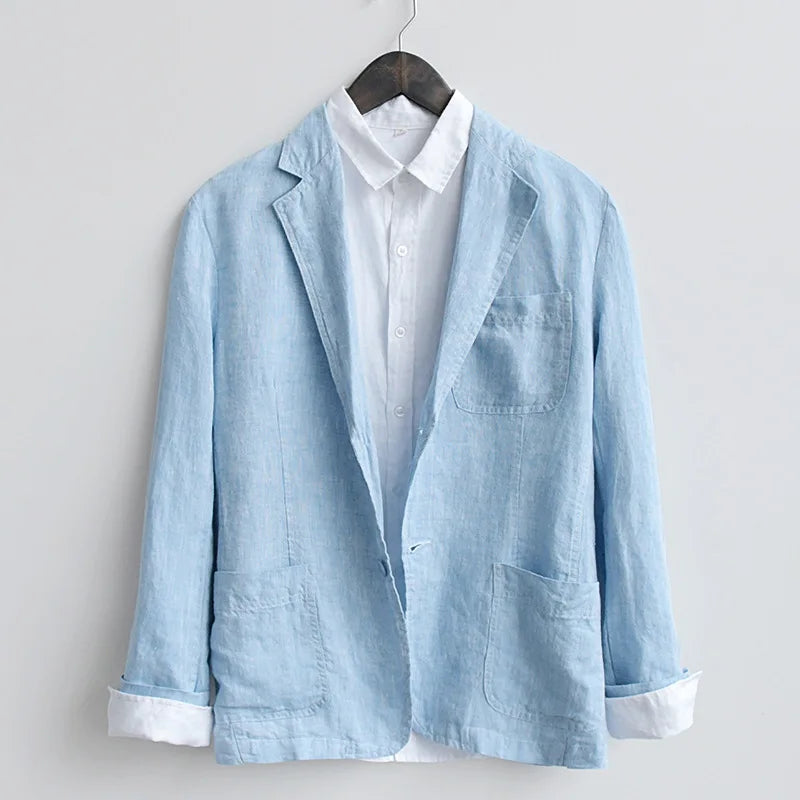 Elegante chaqueta de lino