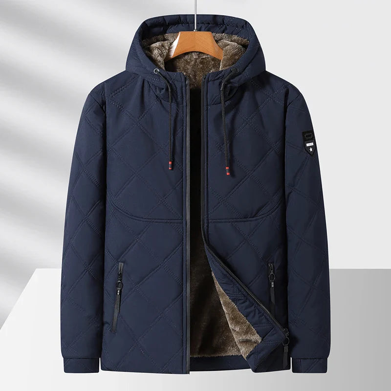 Elegante chaqueta acolchada con forro polar