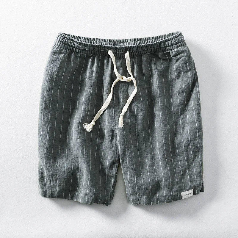 Pantalones cortos de algodón y lino