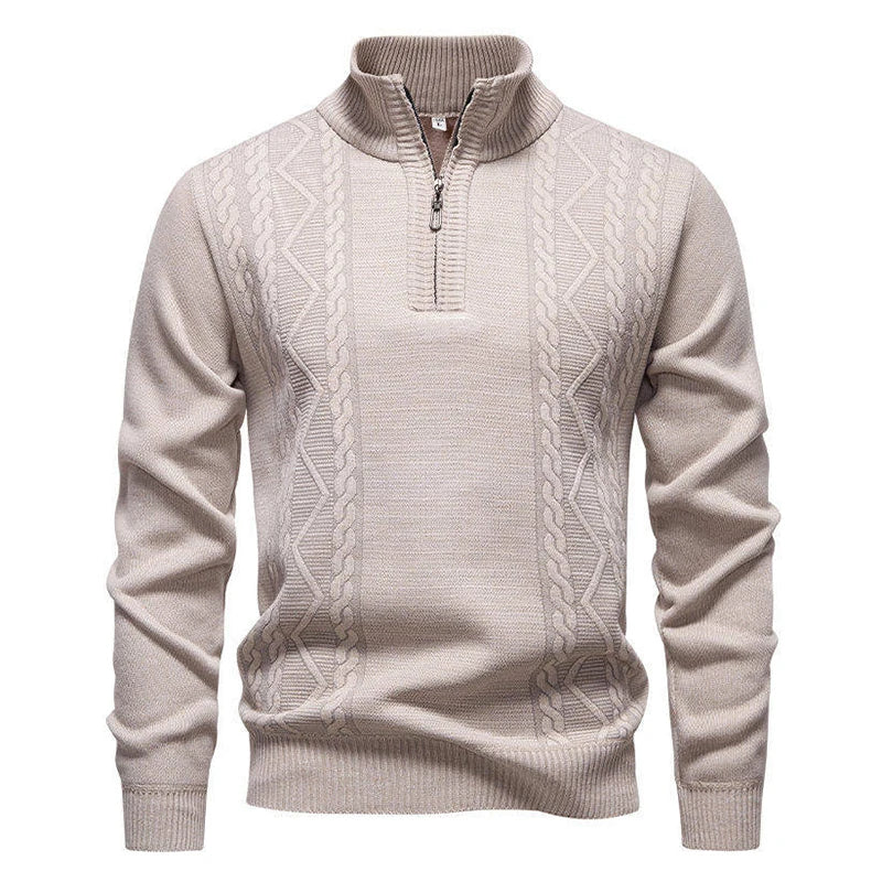 Jersey vintage de punto con cremallera