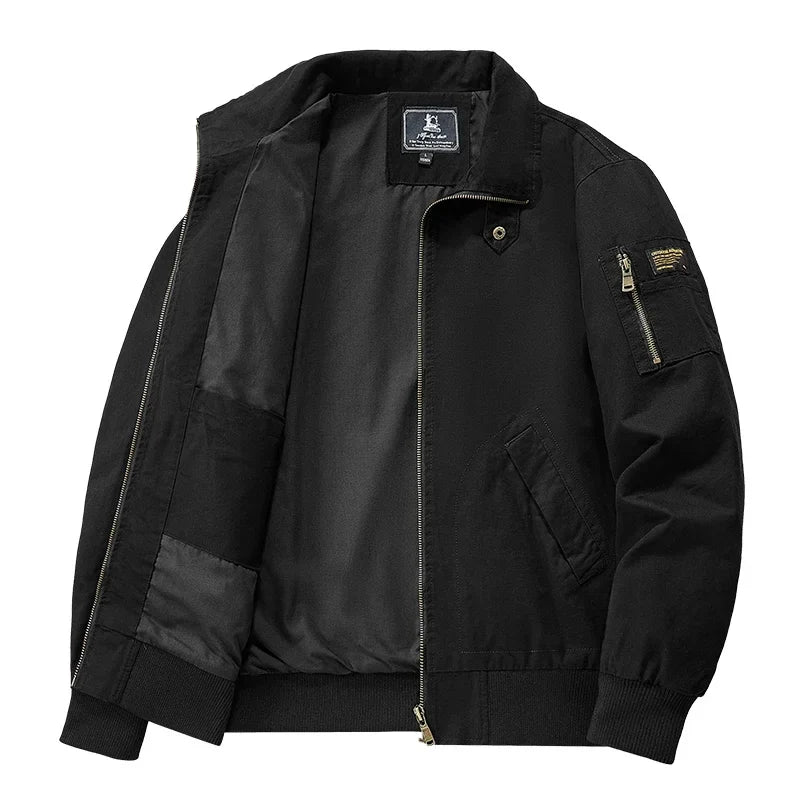 Elegante chaqueta cortavientos