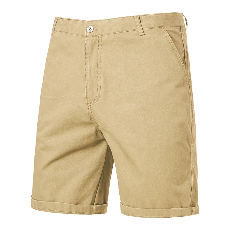 Elegantes pantalones cortos de algodón