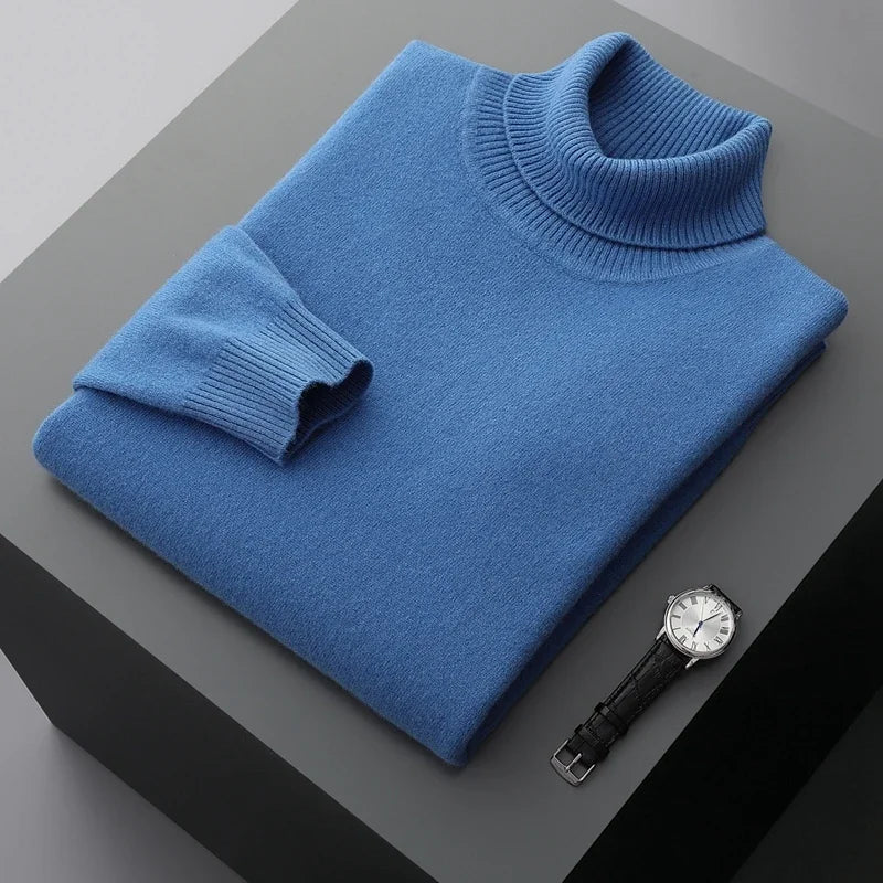 Jersey de cuello alto de lana St. Moritz