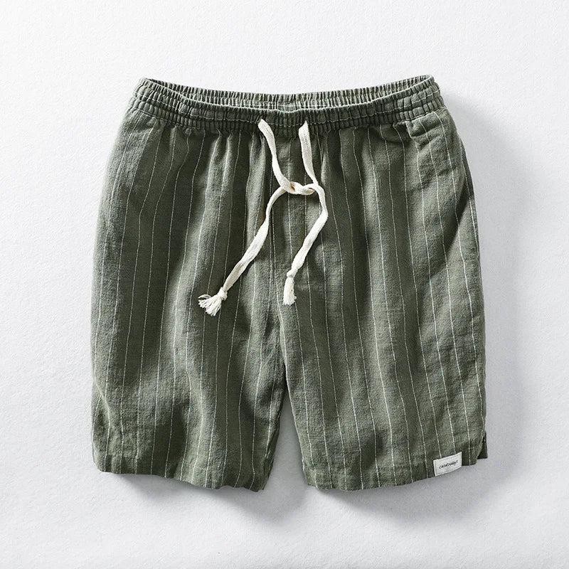 Pantalones cortos de algodón y lino