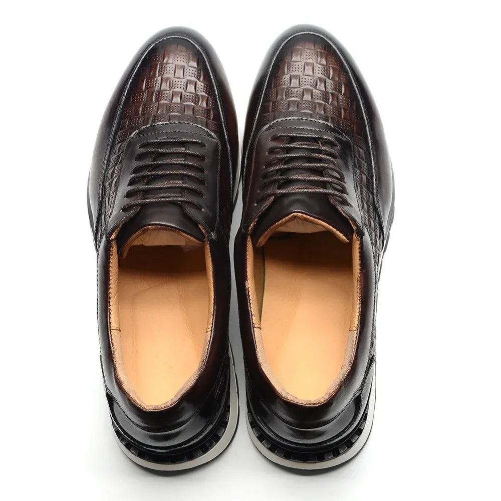 Zapatos Oxford de cuero