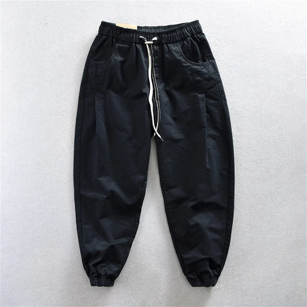 Pantalones cargo elegantes de algodón