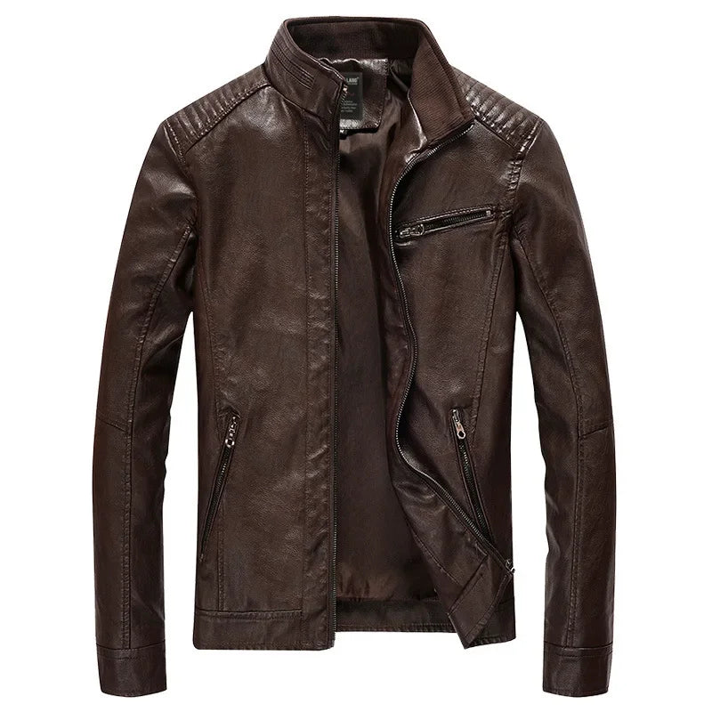 Chaqueta de cuero informal