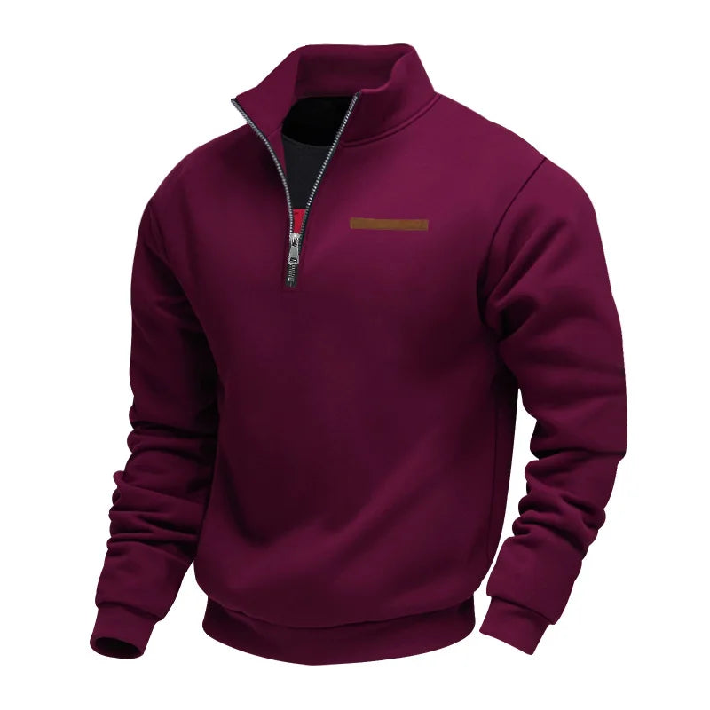 Jersey casual con cremallera