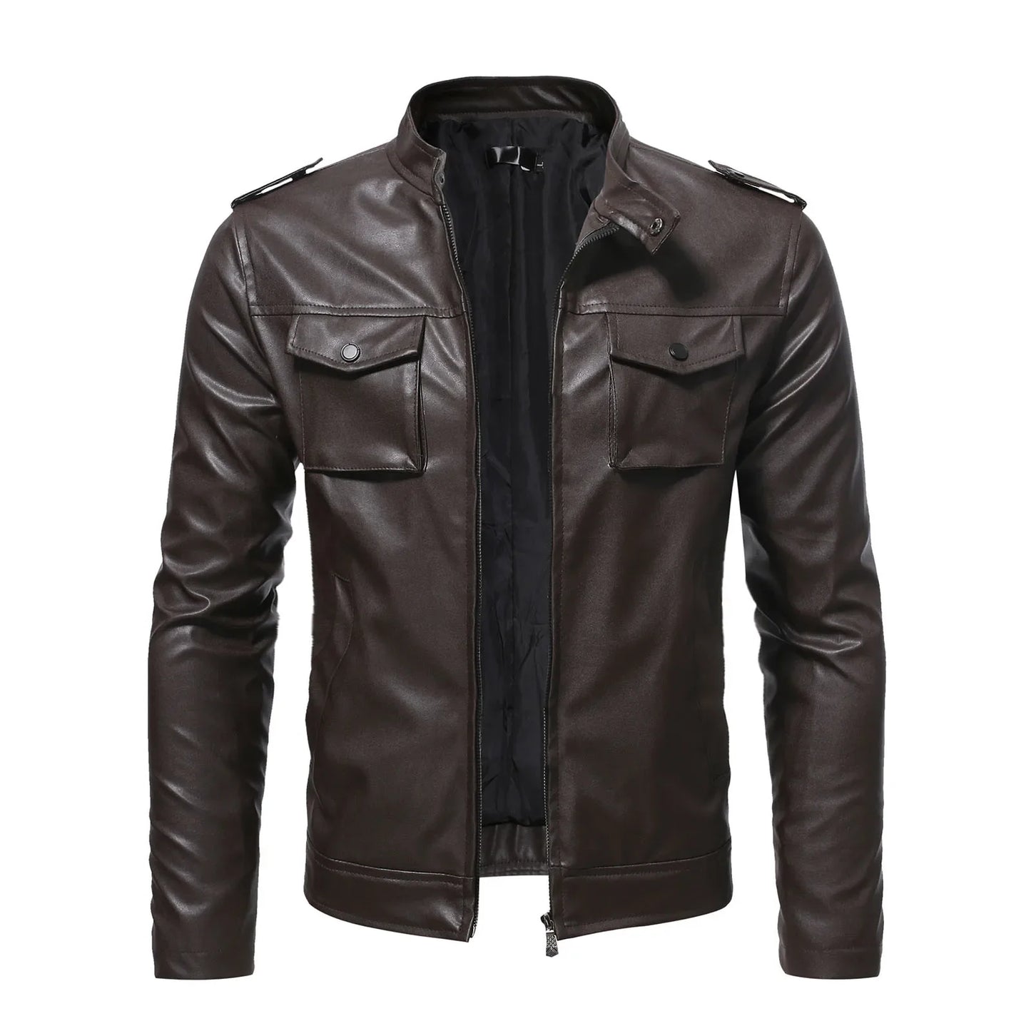 Chaqueta de cuero informal