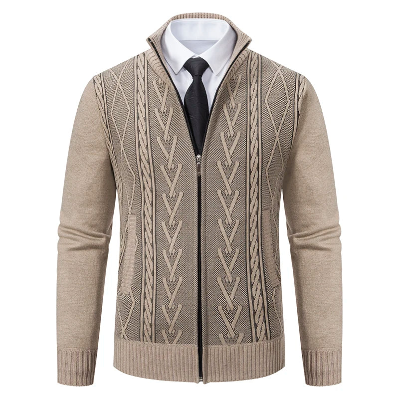 Elegante cárdigan de negocios para hombre