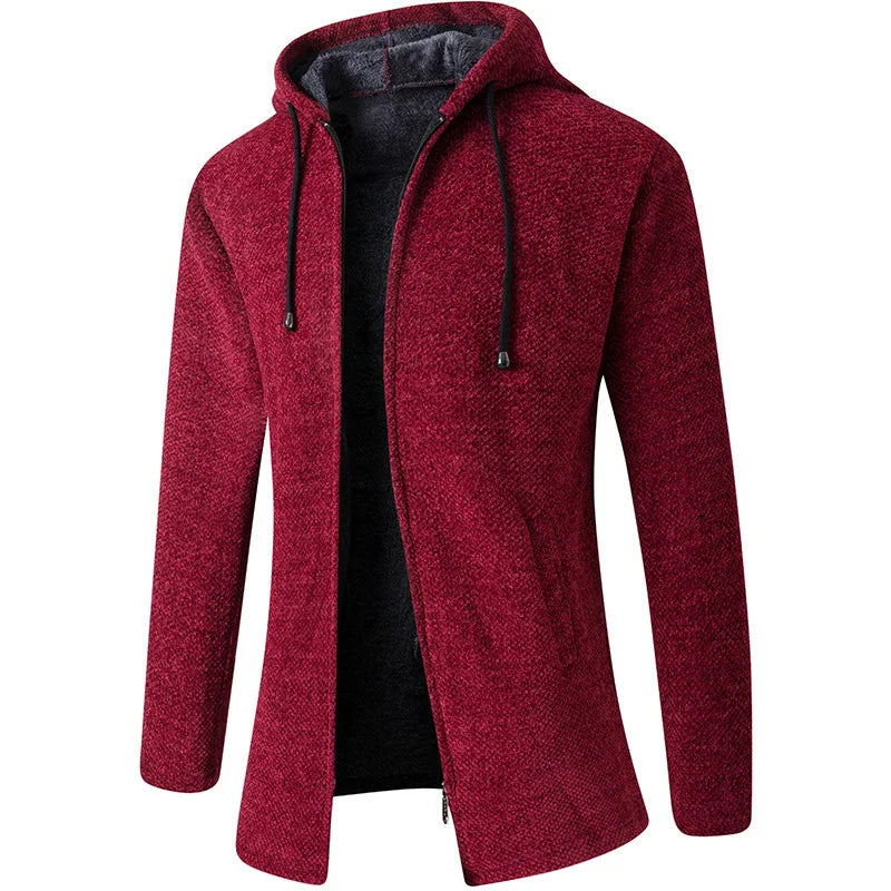 Chaqueta con capucha elegante para hombre