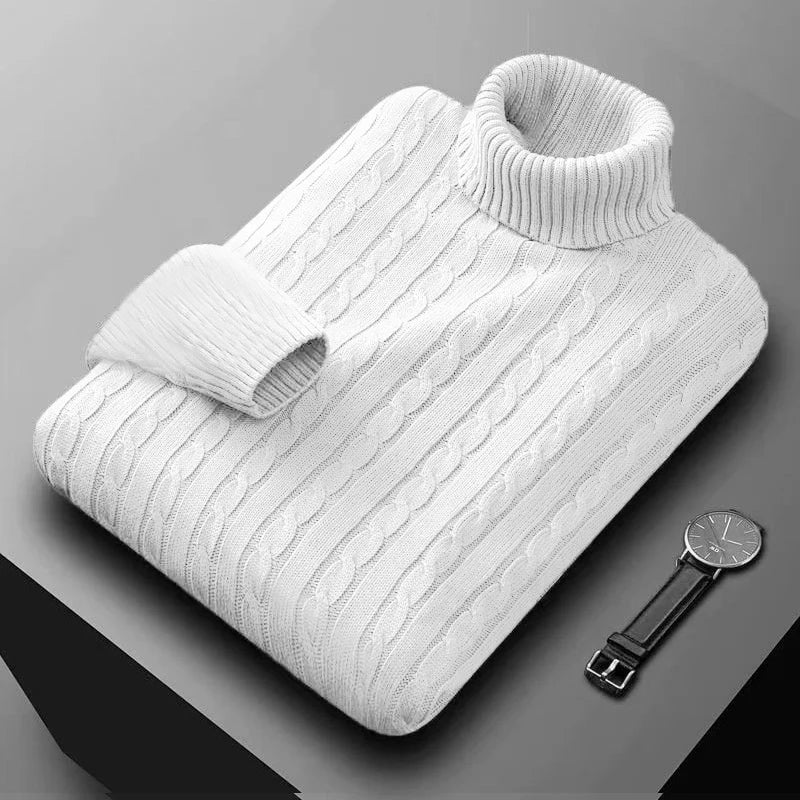 Jersey de cuello alto para hombre de primera calidad