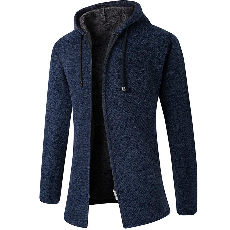 Chaqueta con capucha elegante para hombre