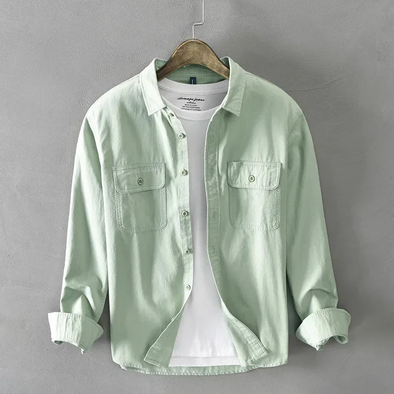 Elegante camisa de algodón