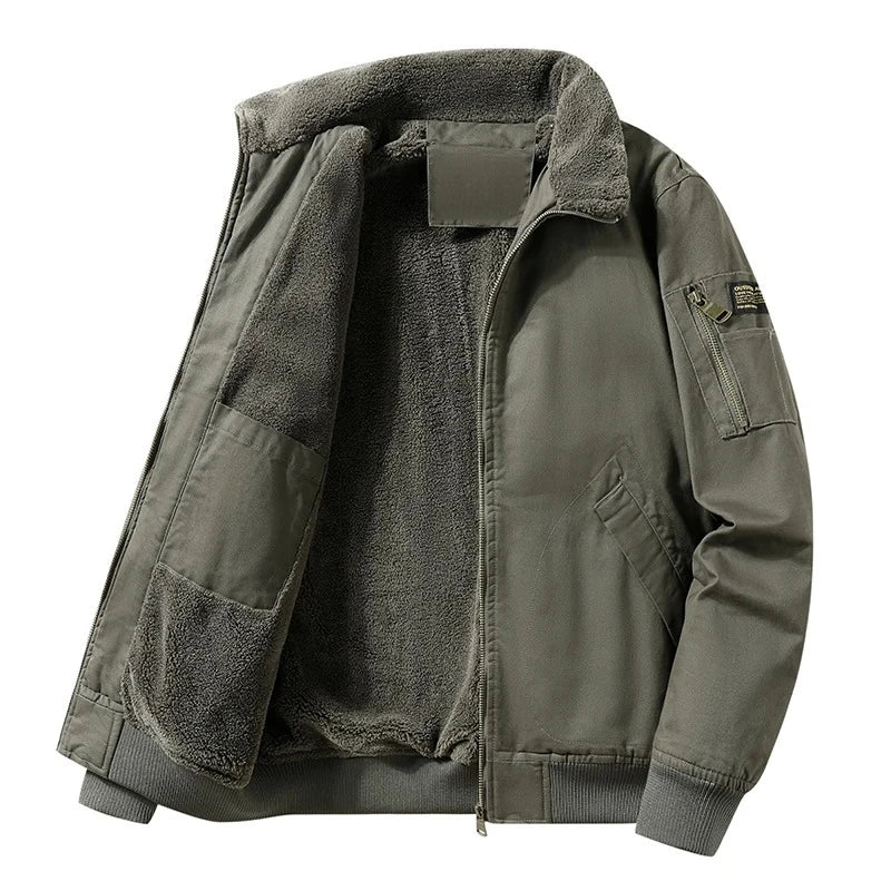 Chaqueta de algodón con forro polar