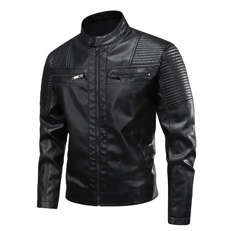 Chaqueta de cuero clásica