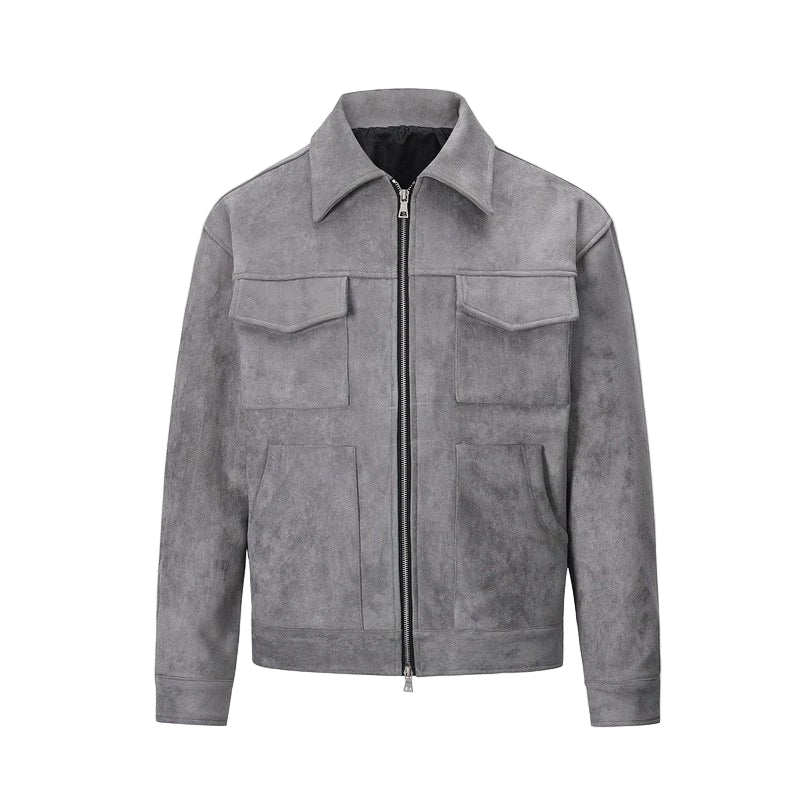 Chaqueta informal de ante