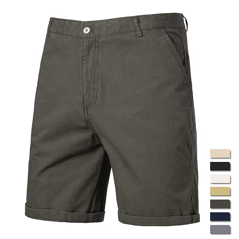 Elegantes pantalones cortos de algodón
