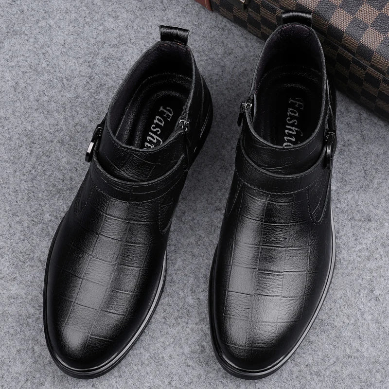 Botas de cuero genuino