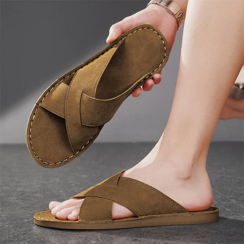 Zapatillas elegantes de ante