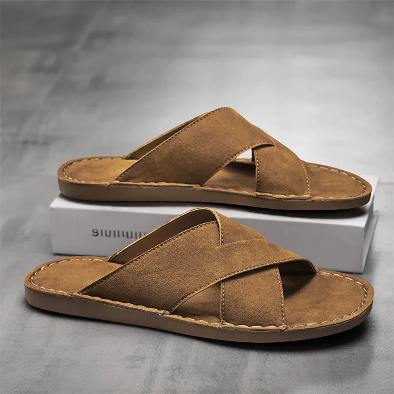 Zapatillas elegantes de ante