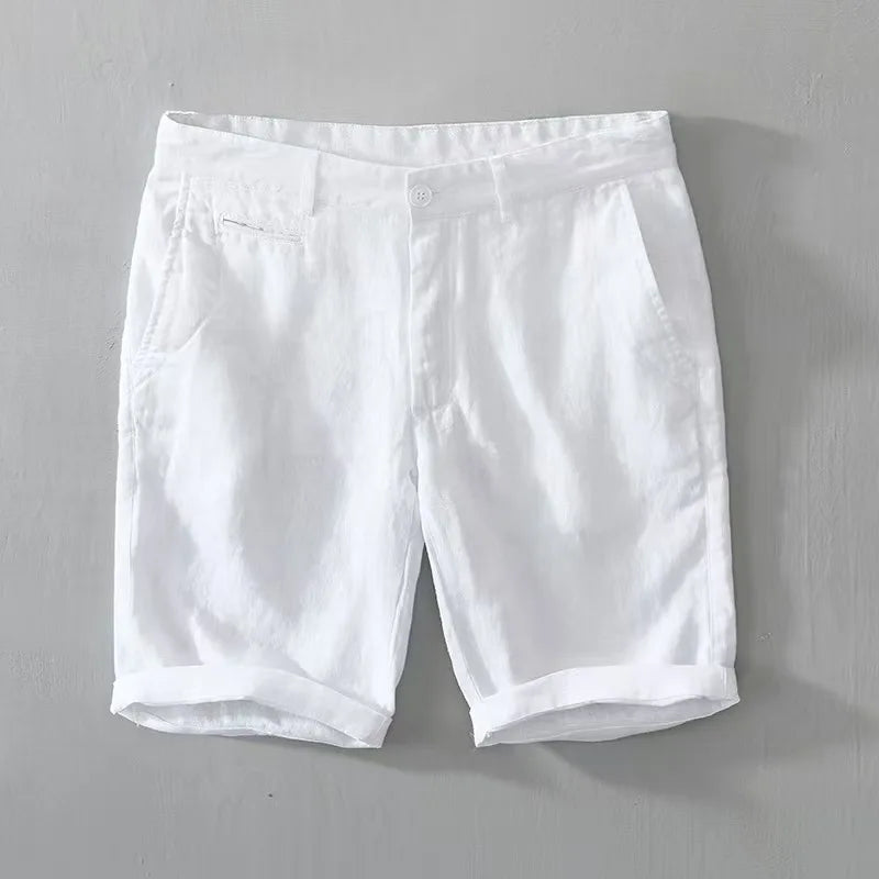 Pantalones cortos elegantes de lino