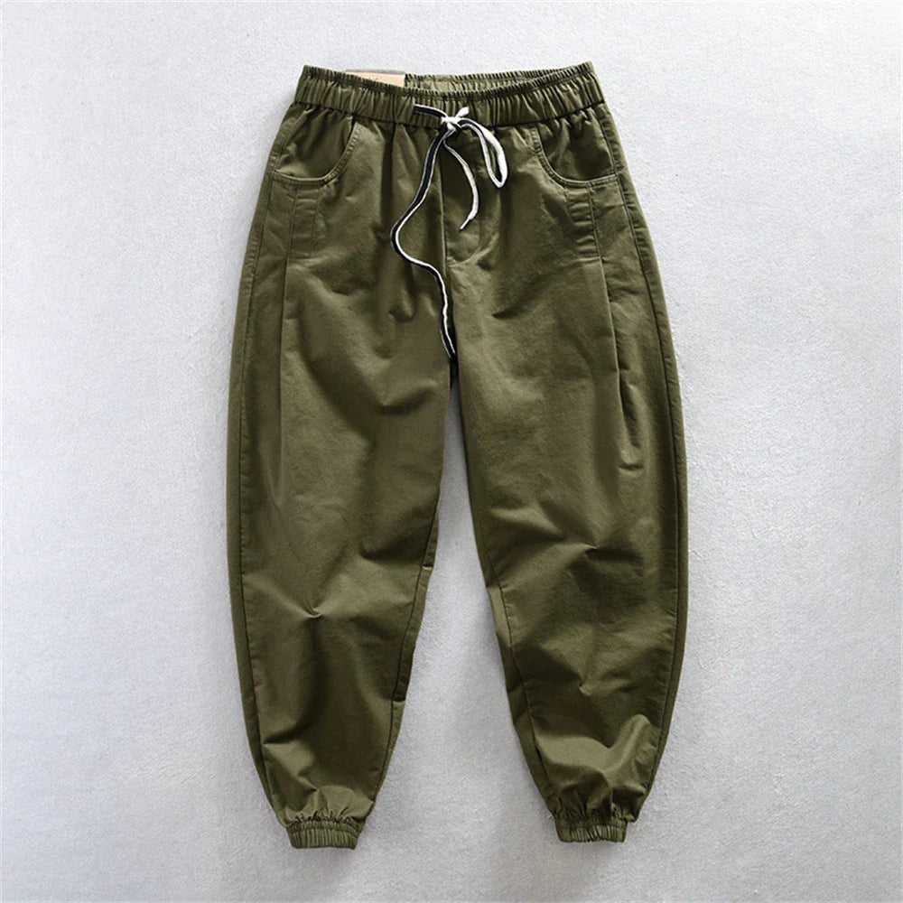 Pantalones cargo elegantes de algodón