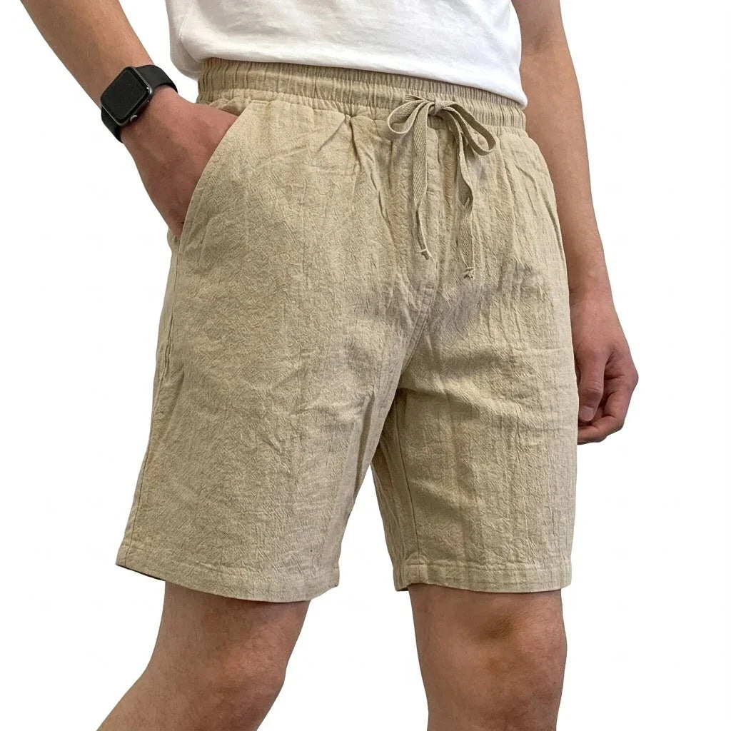 Pantalones cortos de lino transpirables