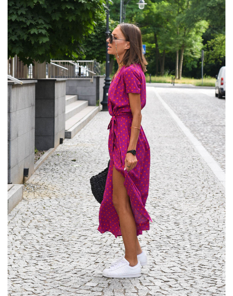 Vestido Floral Elegante con Escote V