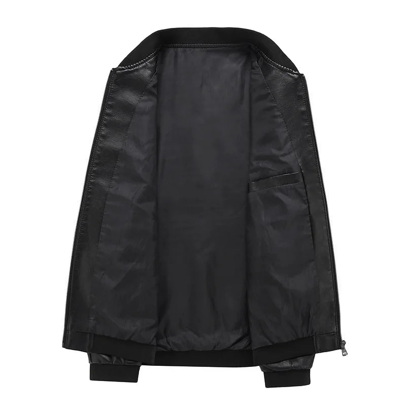 Elegante chaqueta de cuero