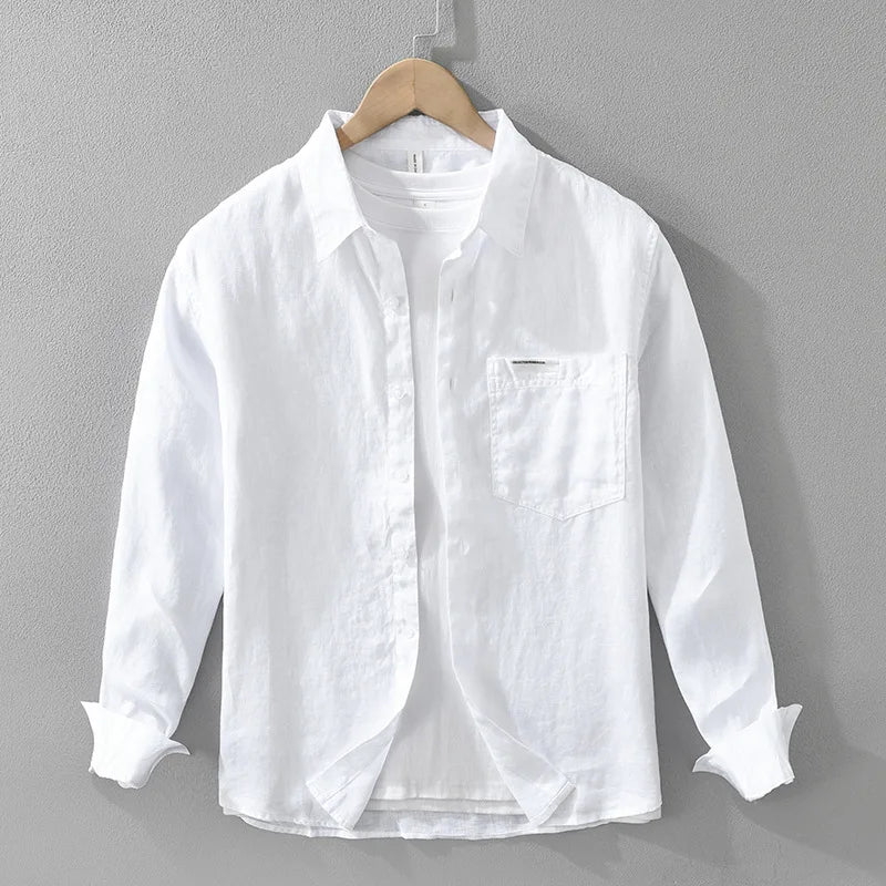 Camisa casual de lino