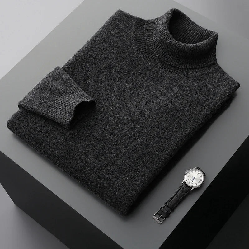 Jersey de cuello alto de lana St. Moritz