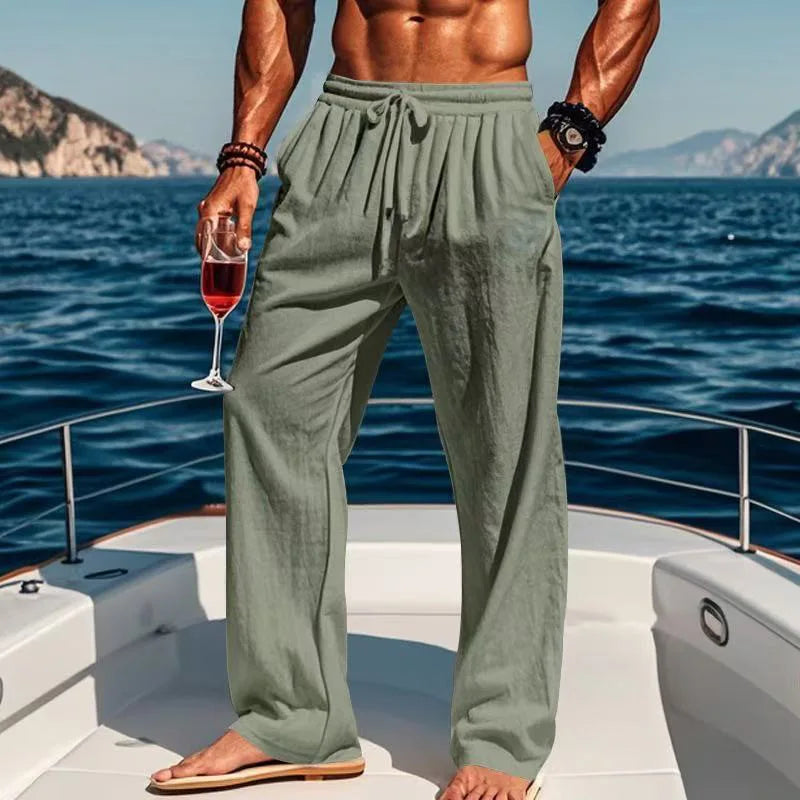 Pantalones de lino Hawaï