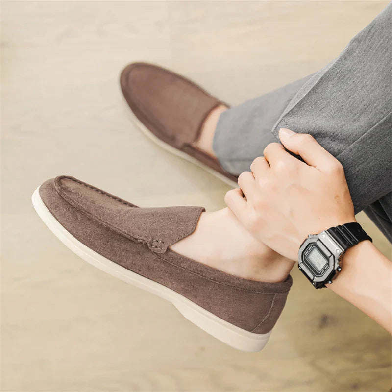 Mocasines casuales de ante