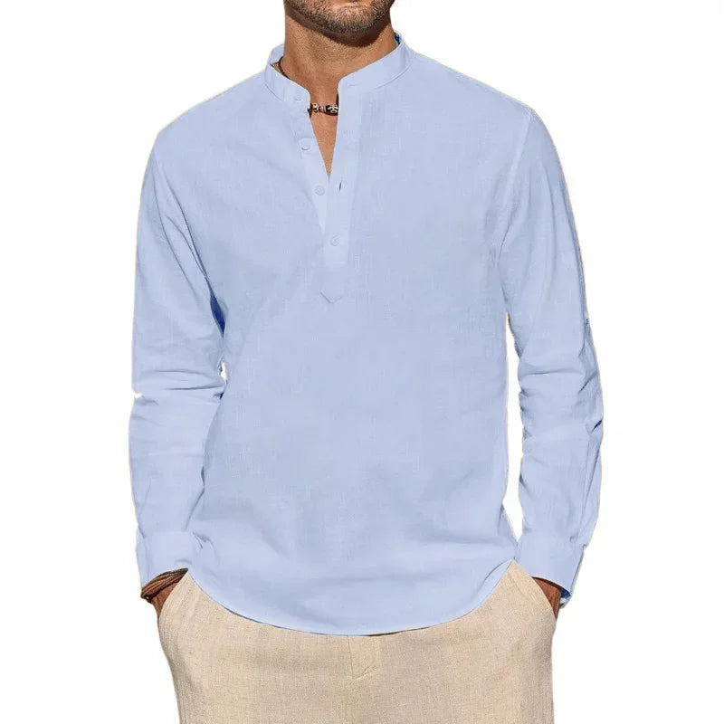 Camisa elegante de manga larga