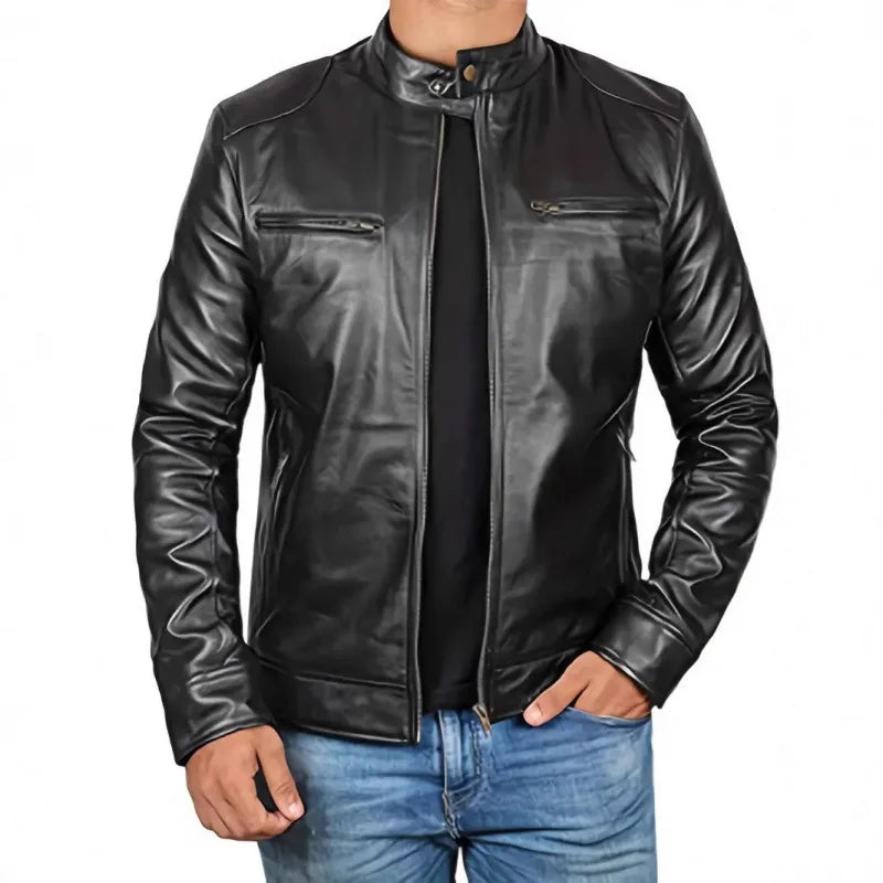 Chaqueta de cuero retro