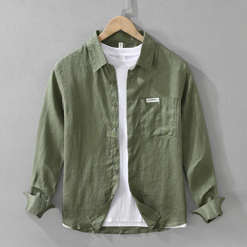 Camisa casual de lino