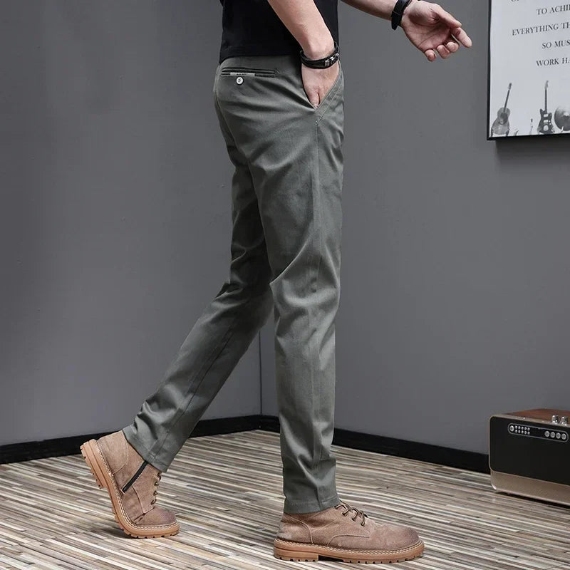 Pantalones informales de algodón